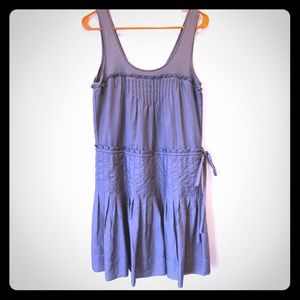 [BCBGMAXAZRIA] Gray-Ruffled Dress, Size 6